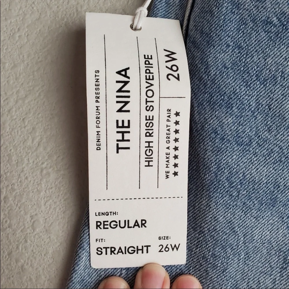 Aritzia Denim Forum The Nina Stovepipe in Tequila Lightly Distressed Long Jeans - Picture 14 of 14